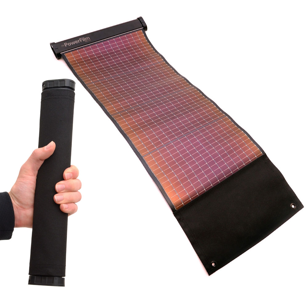 LightSaver Max rollbares Solarmodul mit Akku, USB + 12V PFLSM1